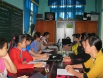 TRƯỜNG MẦM NON LÂM THỦY TỔ CHỨC BUỔI  SINH HOẠT CHUYÊN MÔN CUỐI NĂM HỌC 2014-2015